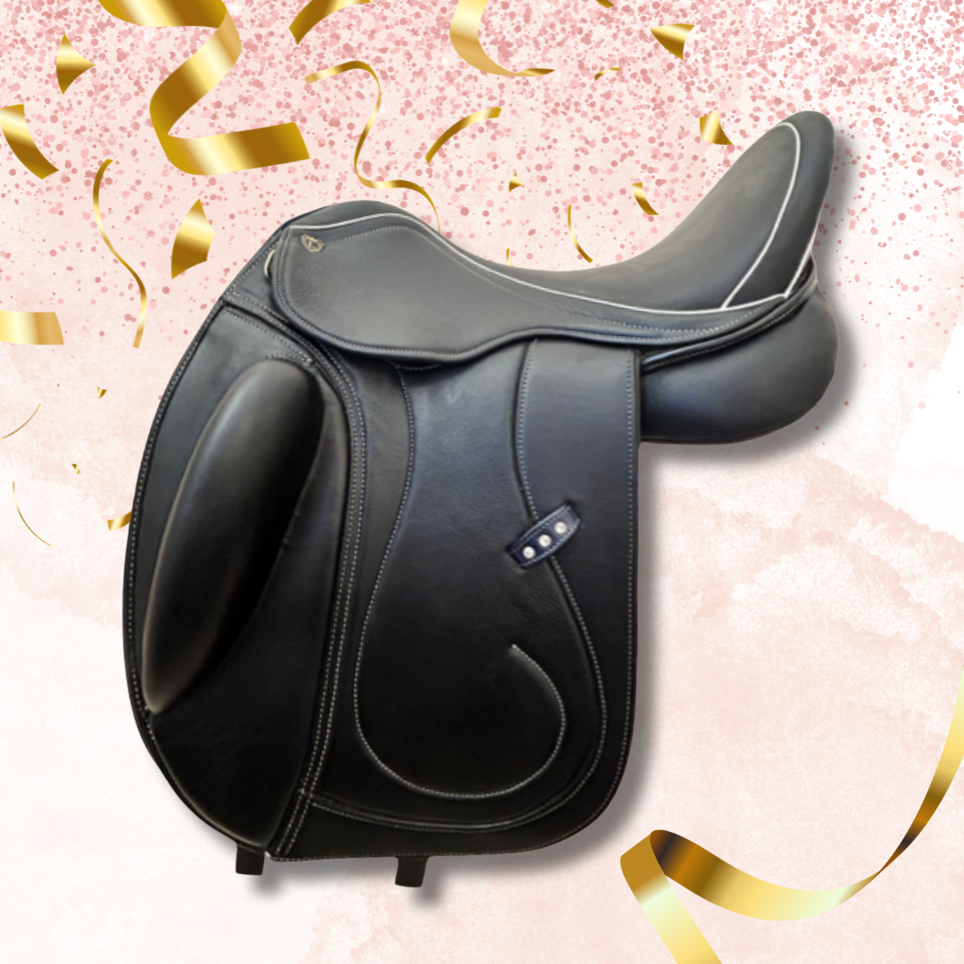 17" Lovas Livingston Dressage Saddle With UGS