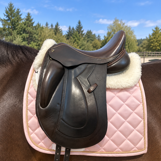 17.5” Wide Lovas Liberty monoflap Dressage Saddle