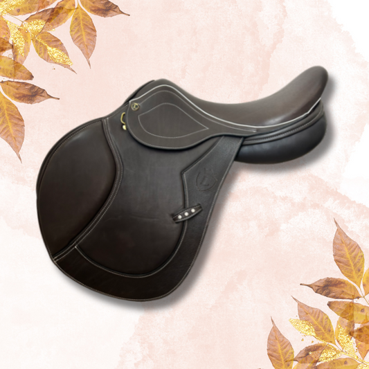 17.5" Lovas Legacy Jump Saddle MW Hoop